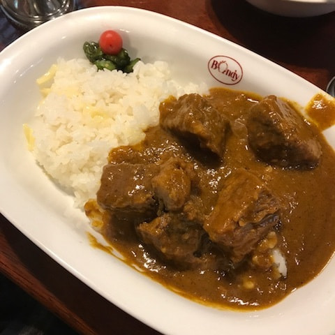 カレーライスのアップ