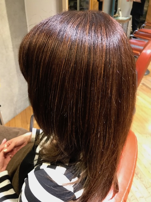 白髪染めにハイライト