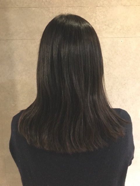 パーマをかける前のヘアスタイル