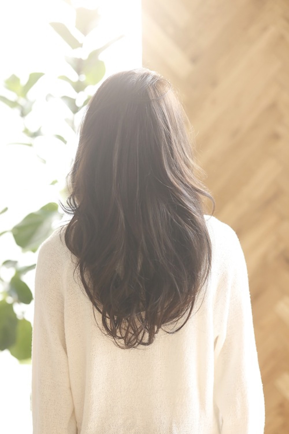 うるツヤヘアの女性(後ろ姿)