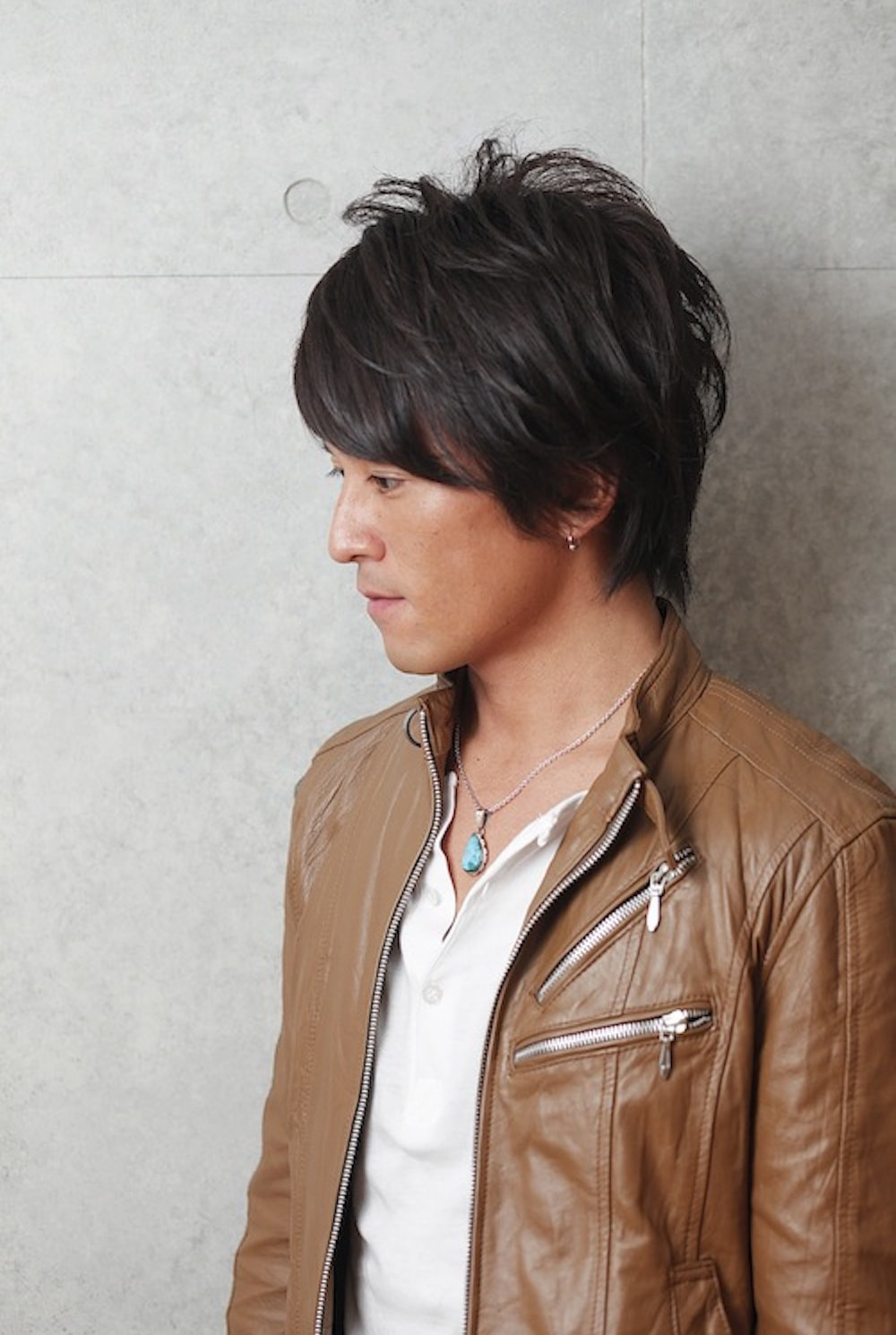 メンズクールショートヘアスタイル(横向き)